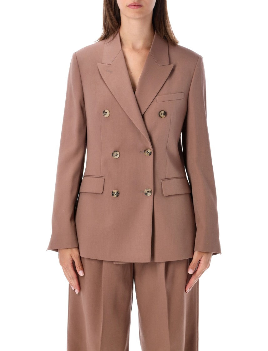 Golden Goose Double-Breasted Structured Blazer With Classic Lapels