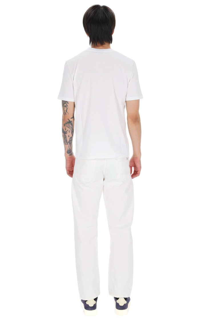Jacob Cohen White Convertible Car Cotton T-Shirt
