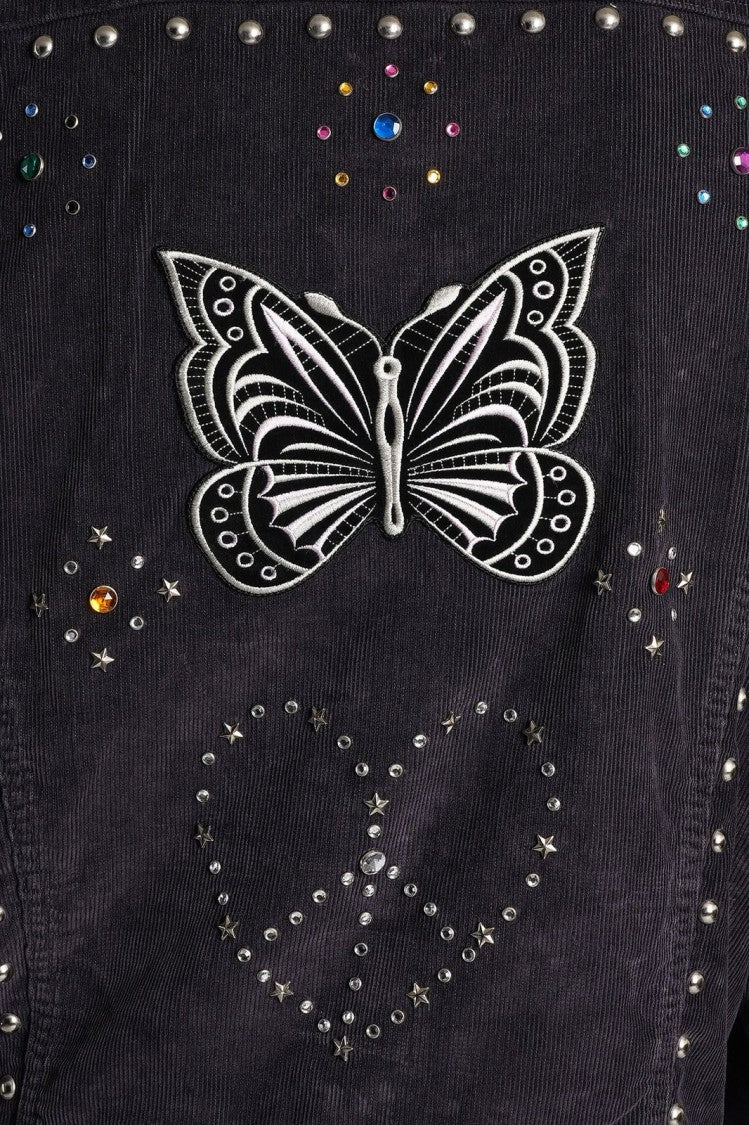 Needles Studded Black Casual Jacket