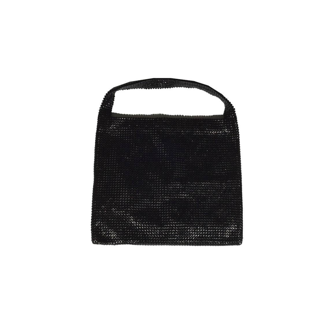 Rabanne Medium Black Mesh Pixel Shoulder Bag