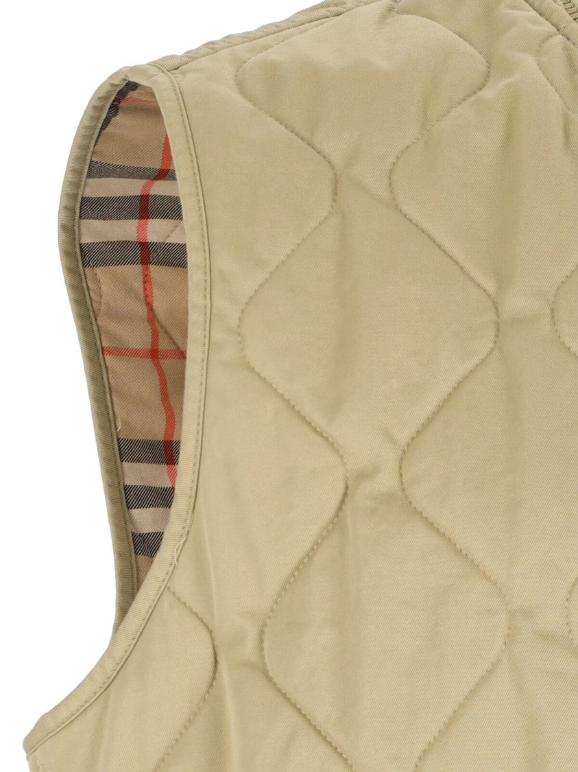 Burberry Quilted Vest – Beige