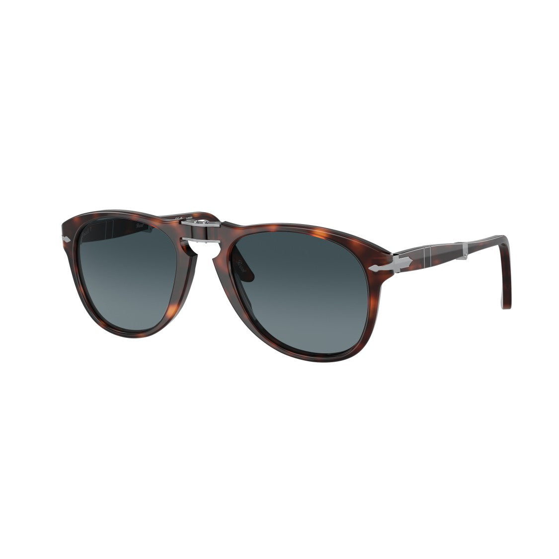 Persol 0Po0714 Round Tortoiseshell Acetate Sunglasses With Keyhole Bridge