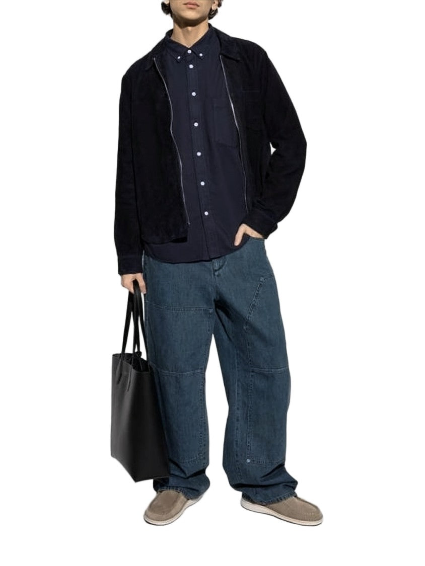 Isabel Marant Classic Long-Sleeve Blue Shirt With Minimalist Design