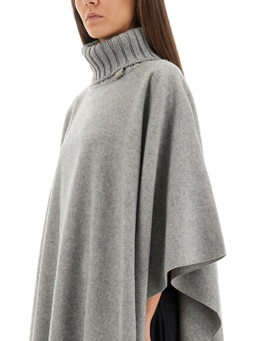 Fabiana Filippi Draped Grey Poncho