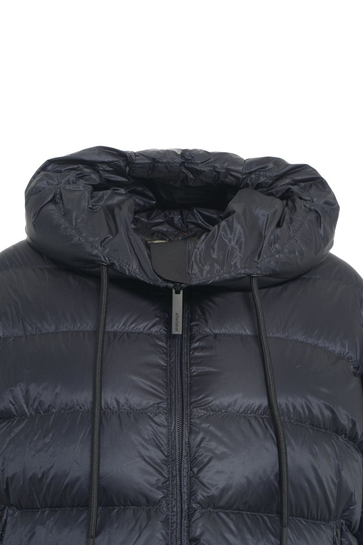 After Label Lightweight Quilted Puffer Coat With Cozy Hood And Ribbed Cuffs