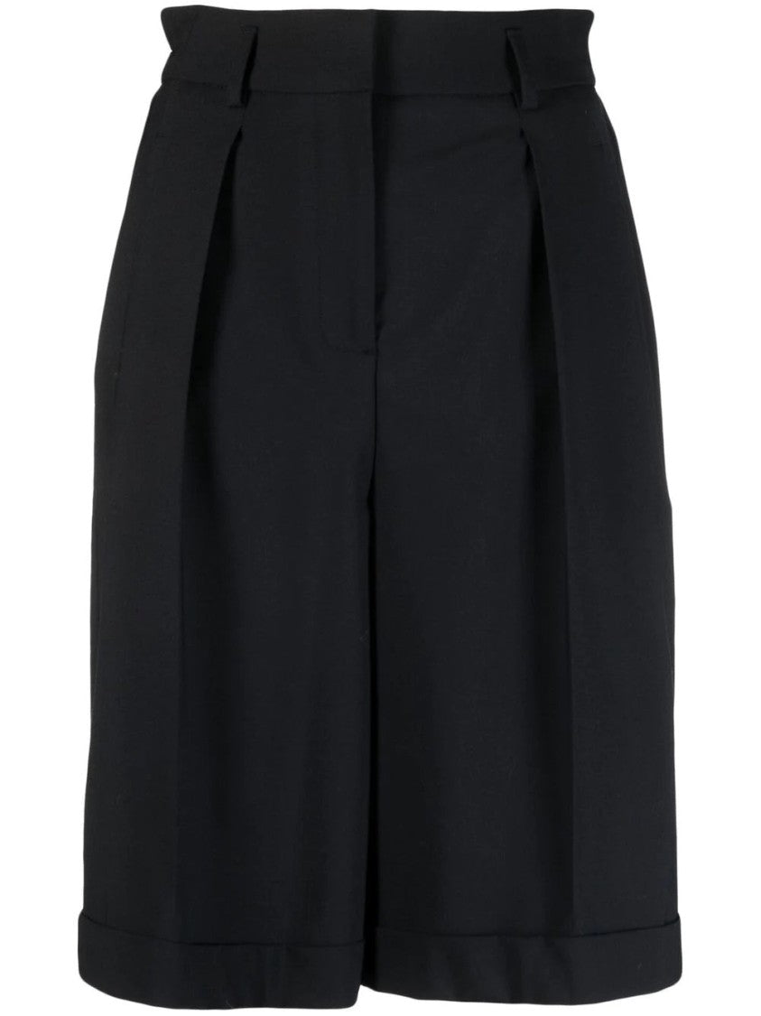 Lorena Antoniazzi Tailored High-Waisted Bermuda Shorts With Pleated Front