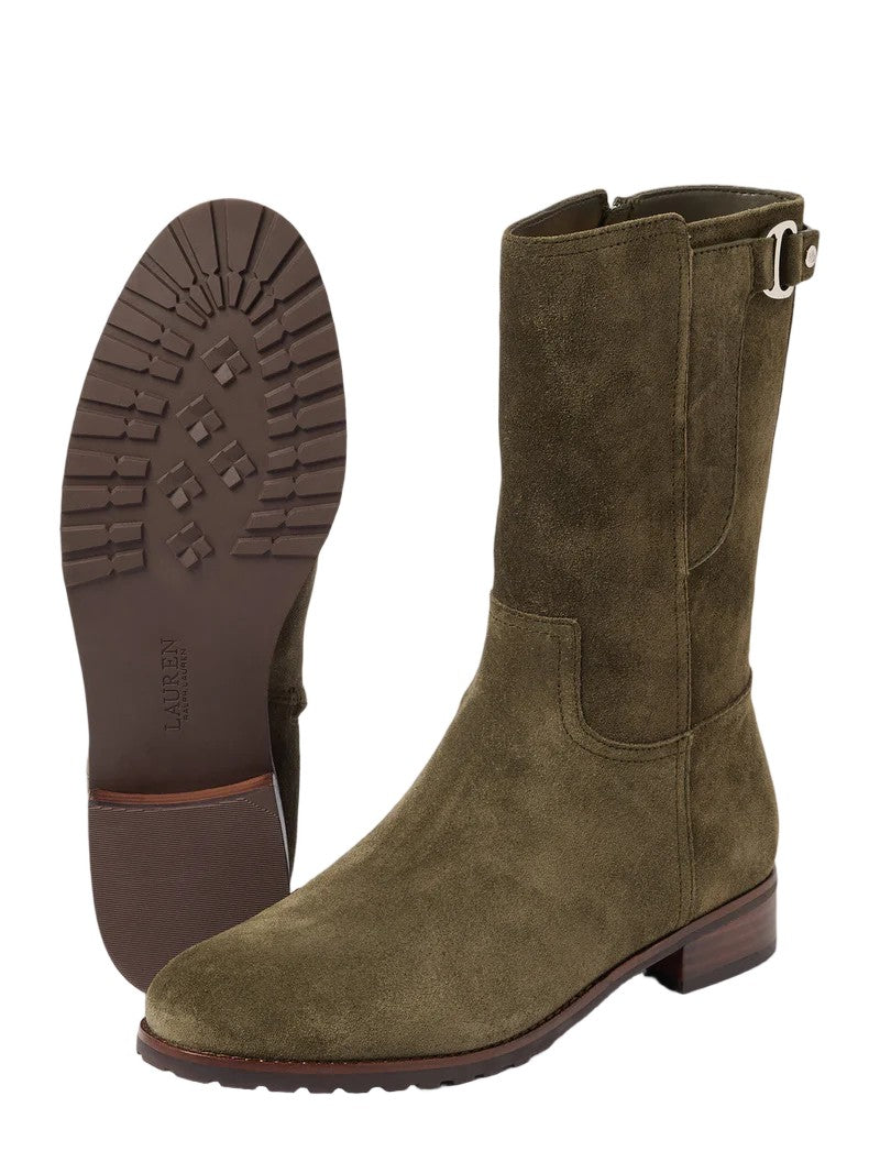 Lauren Ralph Lauren Elegant Mid-Boots With Decorative Strap