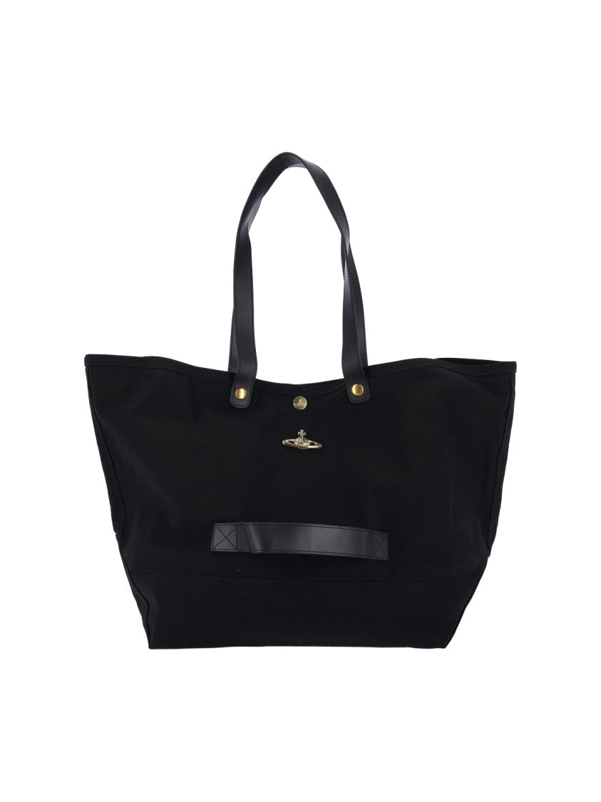 Vivienne Westwood "Utility" Large Tote Bag – Black