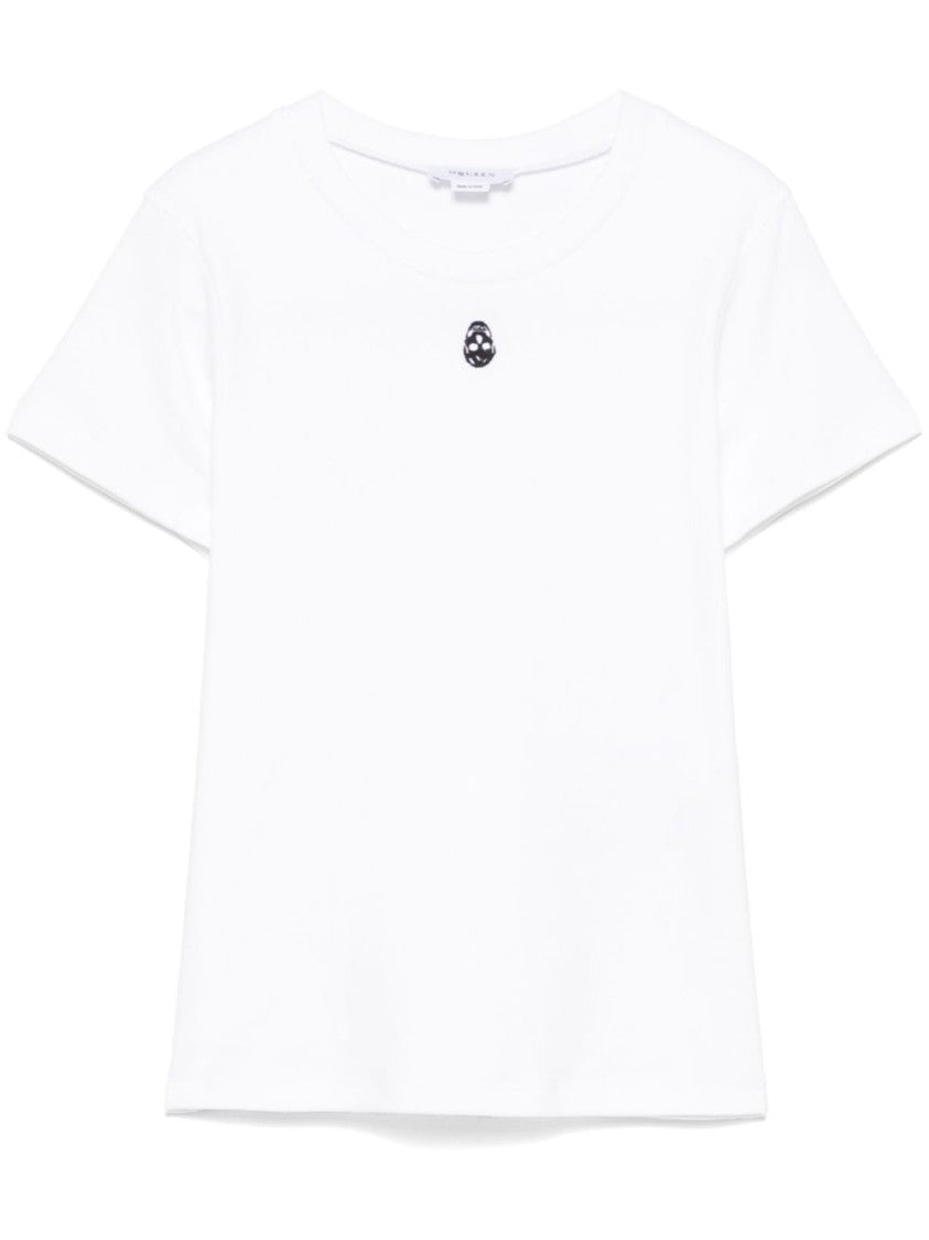 Alexander Mcqueen White Alexander Mcqueen T-Shirt With Subtle Graphic Detail