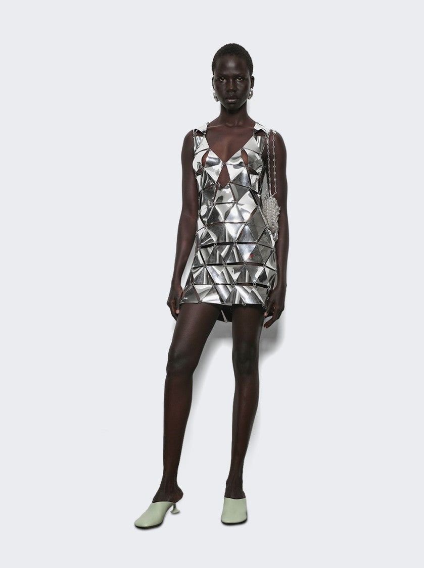 Rabanne Short Dress In Assembly Miroir
