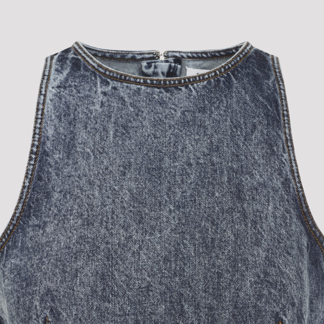 Alaïa Fitted Sleeveless Top With Peplum Hem And Textured Finish
