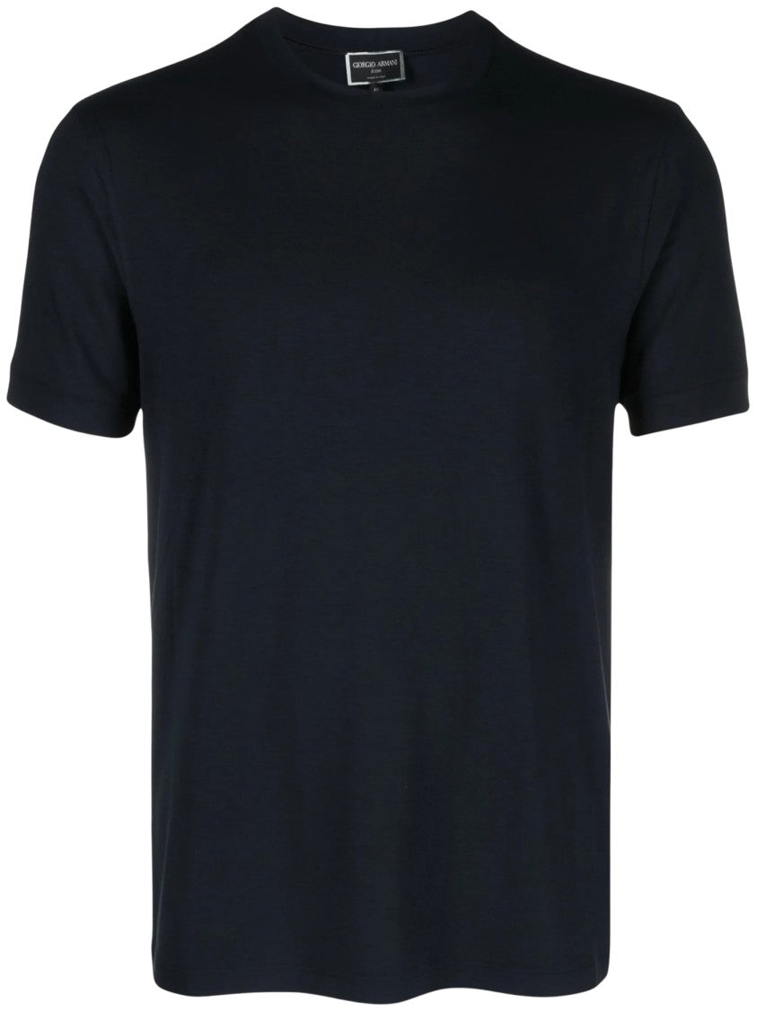 Giorgio Armani Fitted Crewneck Cotton T-Shirt