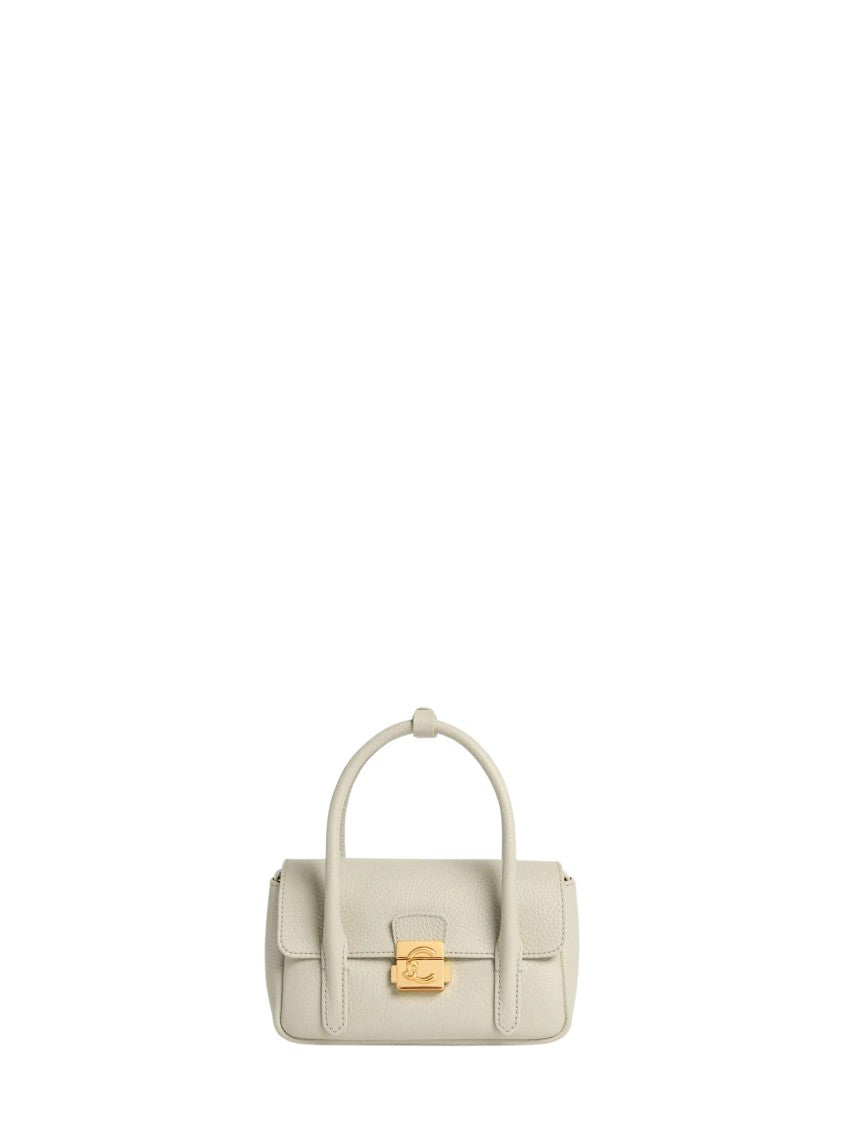 Coccinelle Structured Rectangular Mini Handbag With Gold-Tone Lock