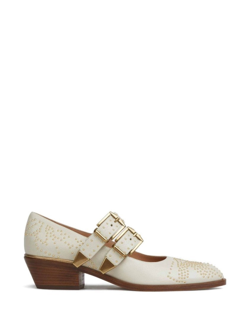 Chloé Pointed Toe Leather Flats