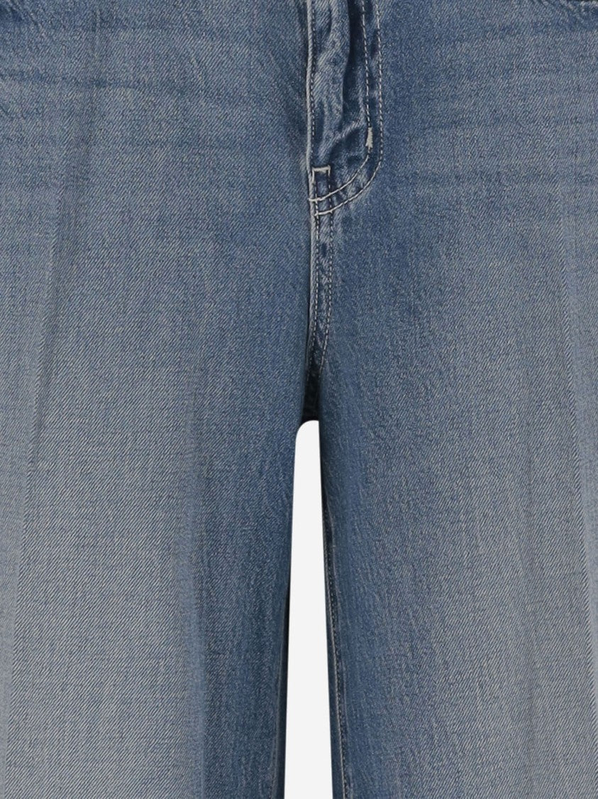 L'agence Relaxed Wide-Leg Jeans With Washed Effect