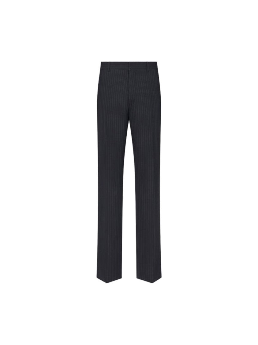 Christian Dior Tailored Black Pinstripe Woven Pants