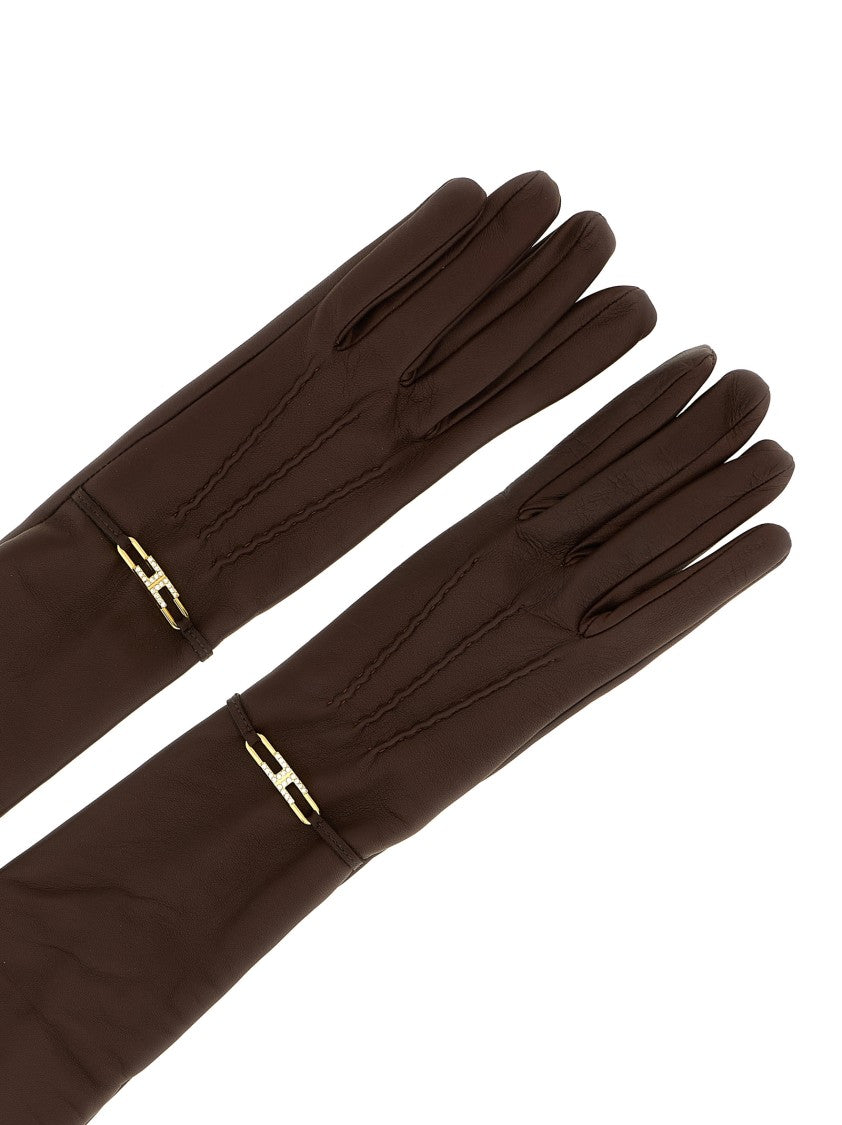Elisabetta Franchi Nappa Gloves