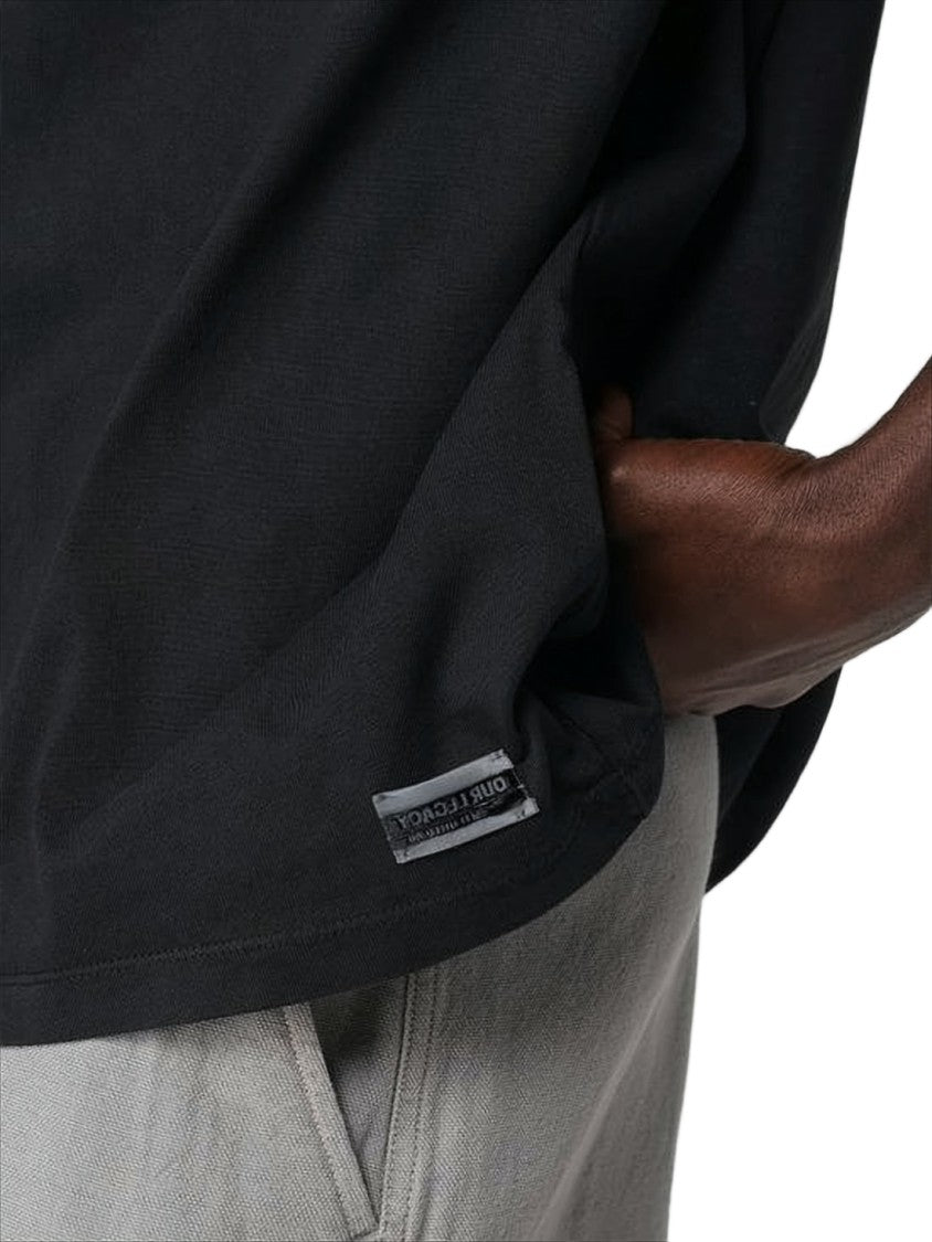 Our Legacy Relaxed-Fit Black T-Shirt With Crew Neckline