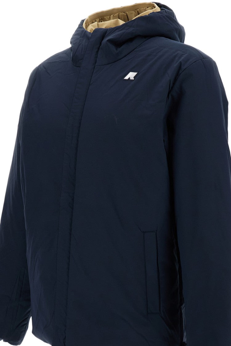 K-Way Beige / Blue Jack St Warm Reversible Technical Jacket