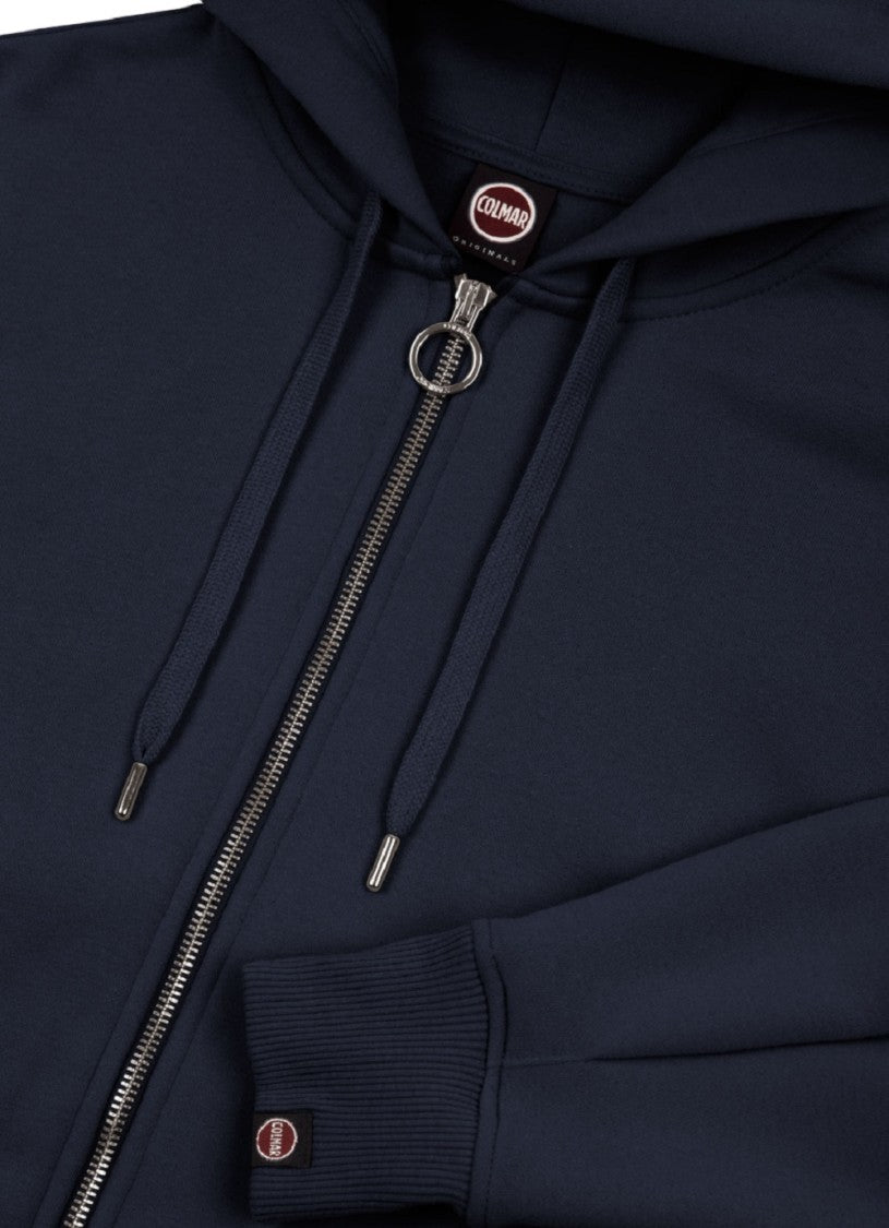 Colmar Originals Comfortable Blue Hoodie With Adjustable Drawstring