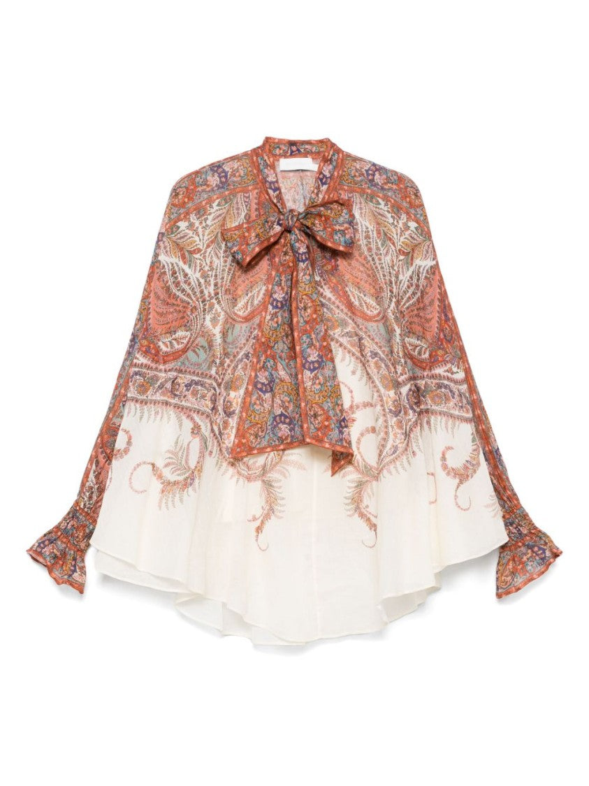 Zimmermann Rhiannon Tie Neck Blouse