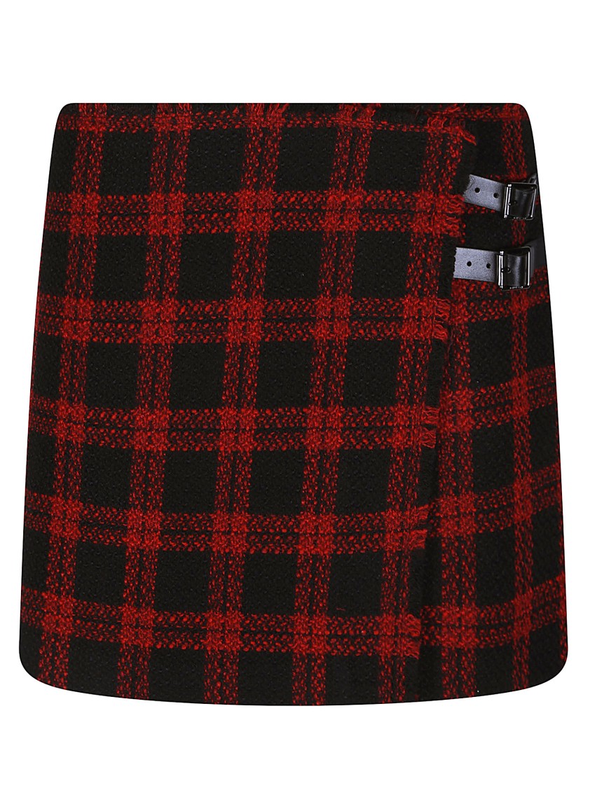 Pinko Grevillea Plaid Pattern Mini Skirt