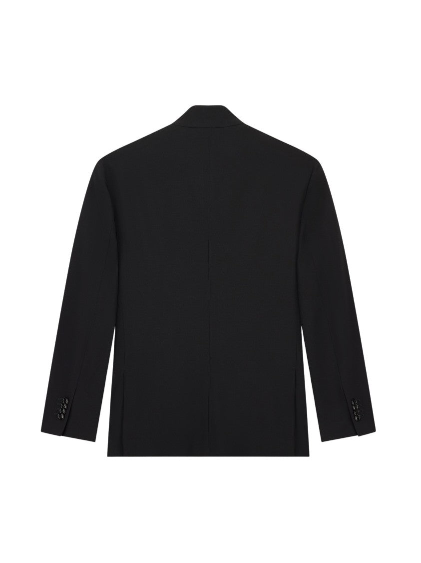 Giorgio Armani Virgin Wool Crepe Regular Fit Blazer