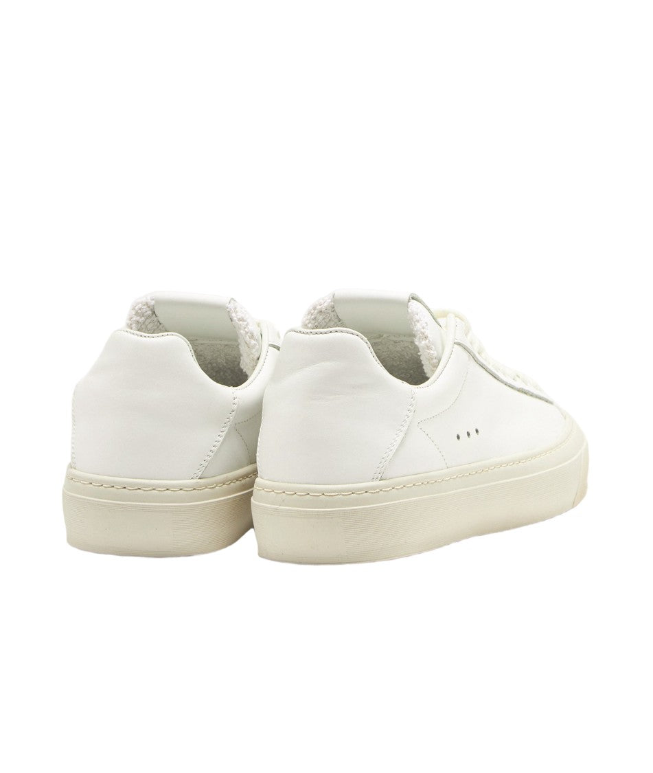 Aqua Alta Venice Leather Sneakers With Textured Rubber Sole