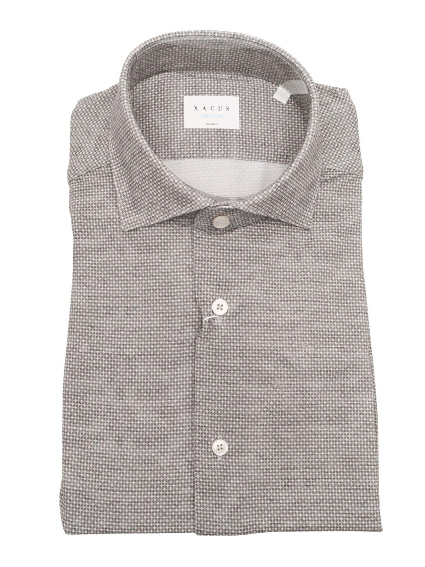 Xacus Checkered Casual Shirt With Classic Collar And Button Front
