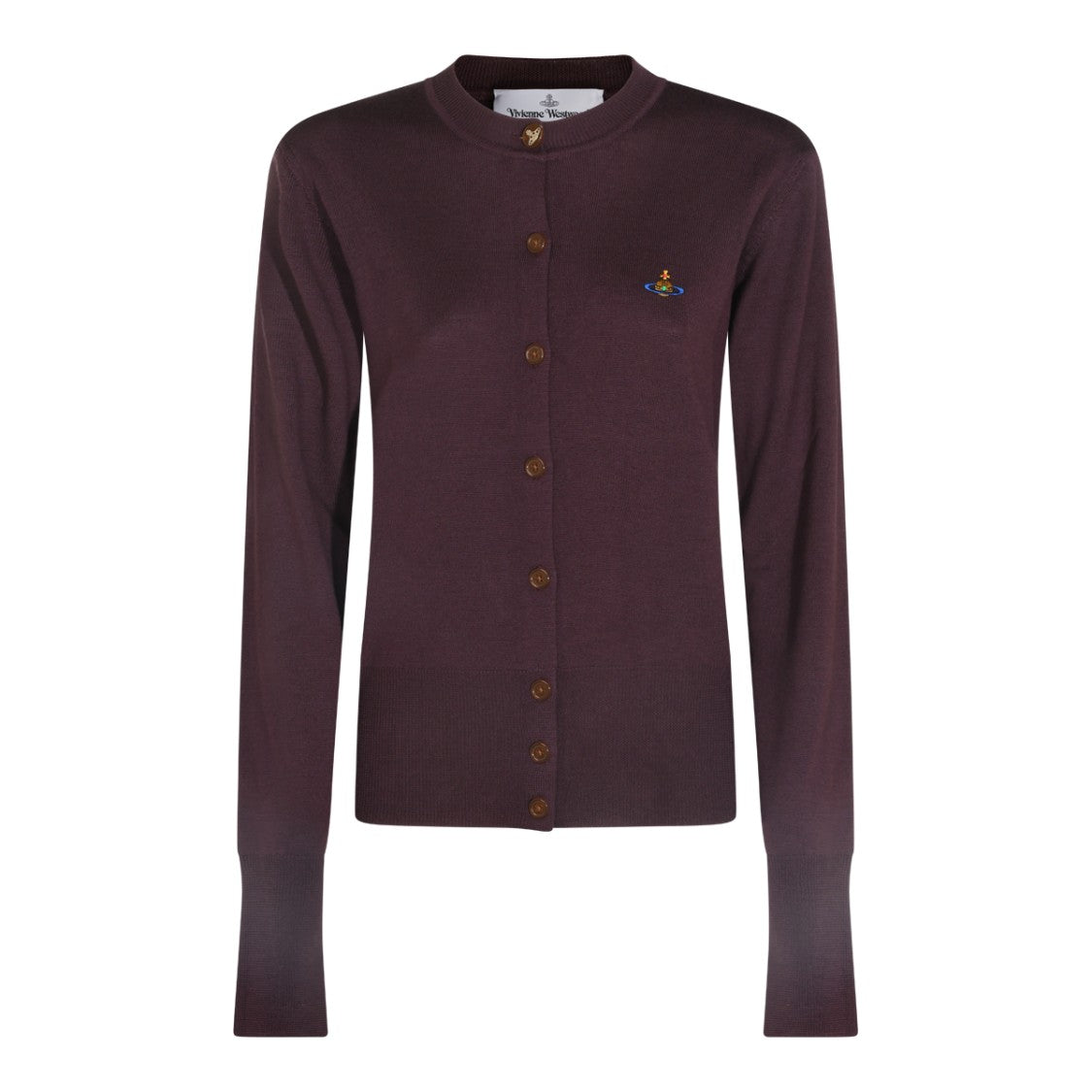 Vivienne Westwood Fitted Button-Up Cardigan Sweater With Textured Knit