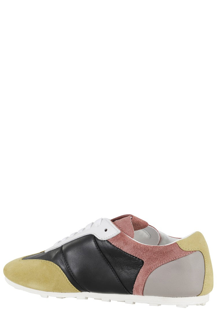 Marni Multicolor Tapered Toe Sneakers With Leather
