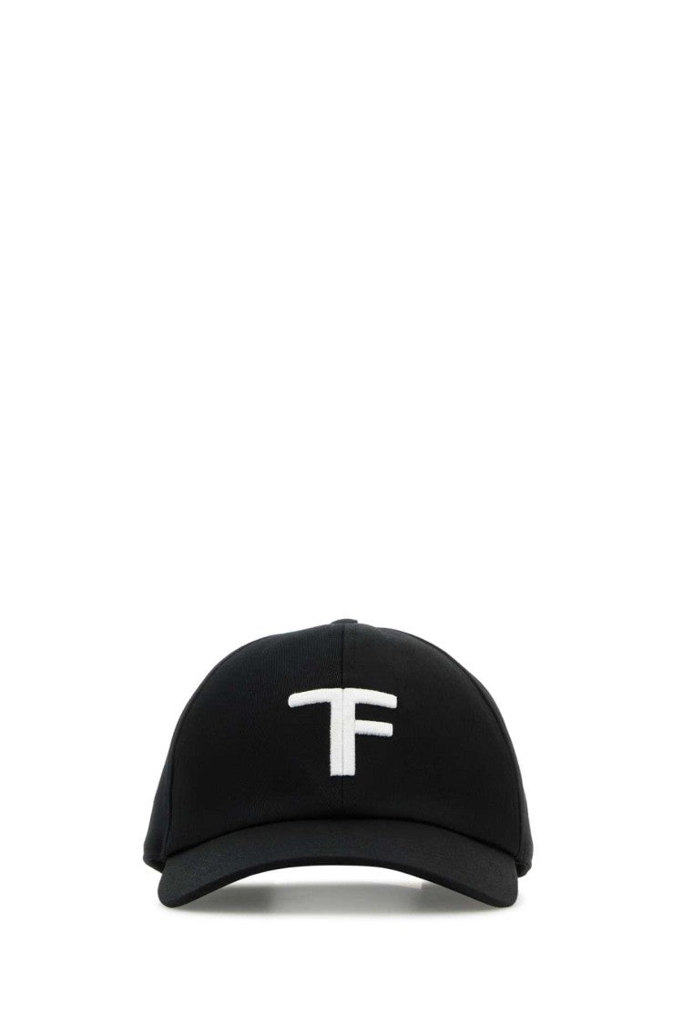 Tom Ford Black Cotton Baseball Cap