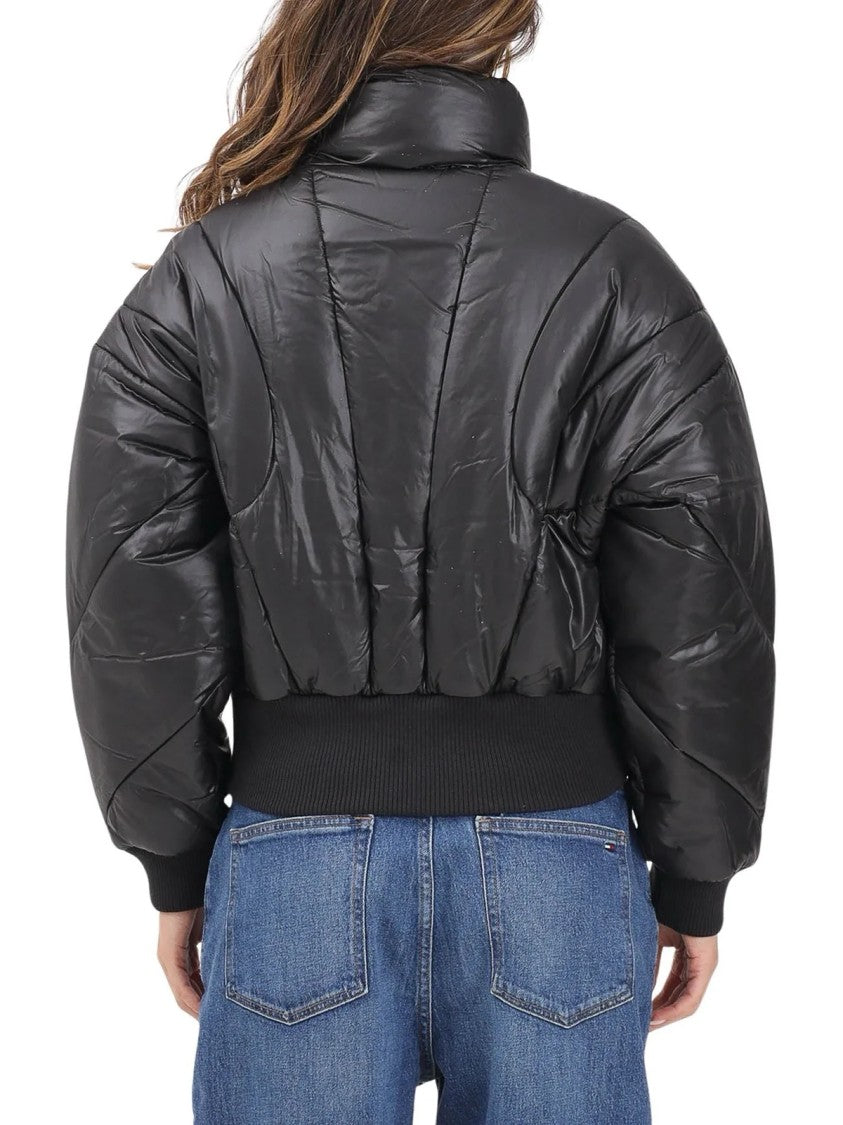 Puma Black Polyester Quilted Down Jacket