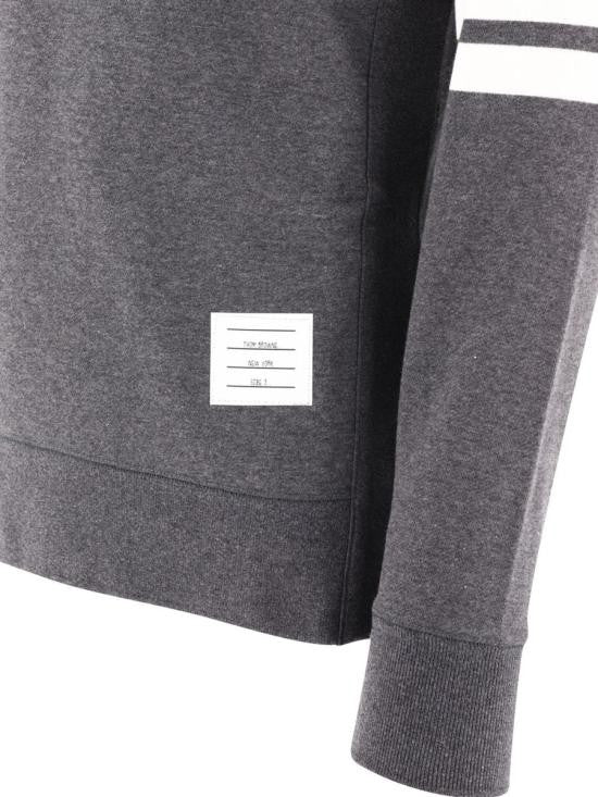 Thom Browne Crewneck Sweatshirt With Iconic Four-Bar Stripes