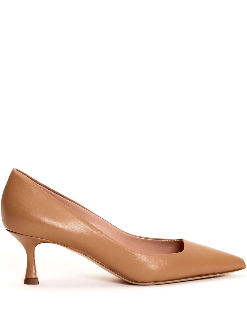 Ninalilou Tan Leather Pumps