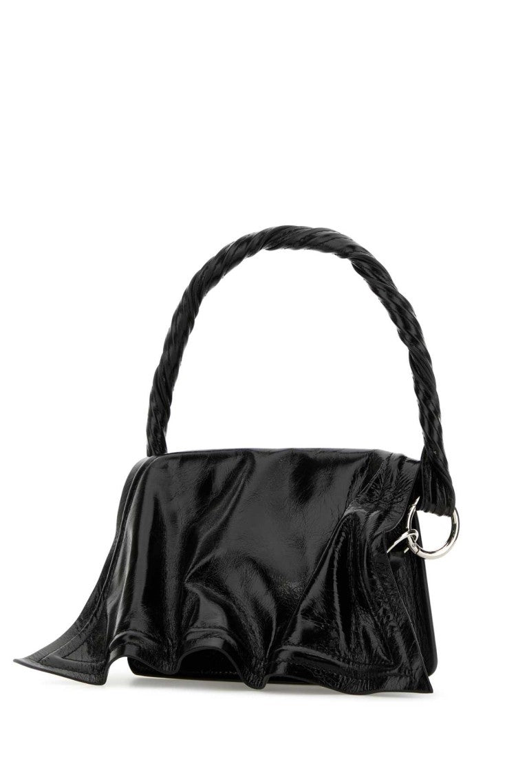 Y/Project Black Leather Handbag