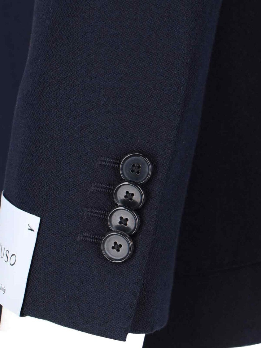 Caruso "Aida" Double-Breasted Blazer – Navy