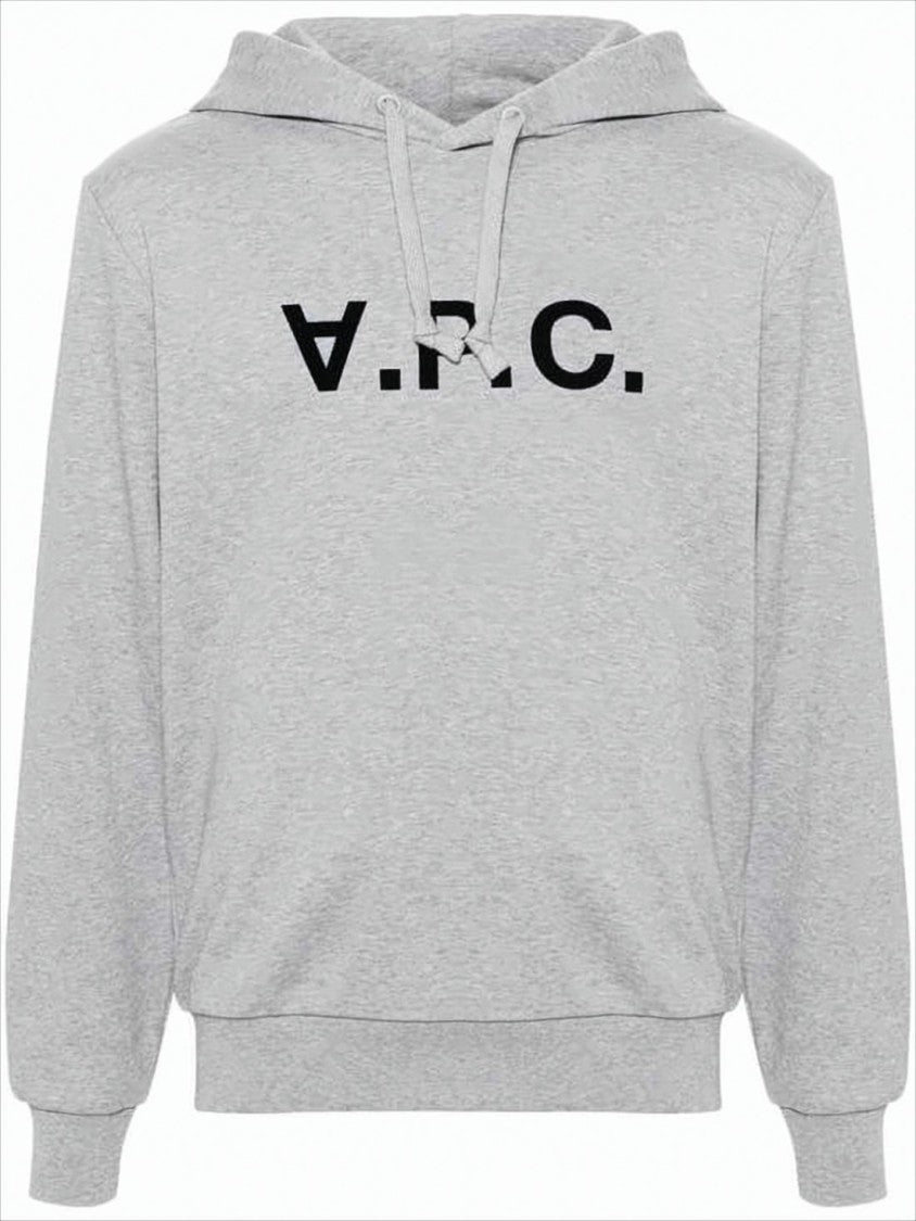 A.P.C. Soft Cotton Hoodie With Bold Logo Accents
