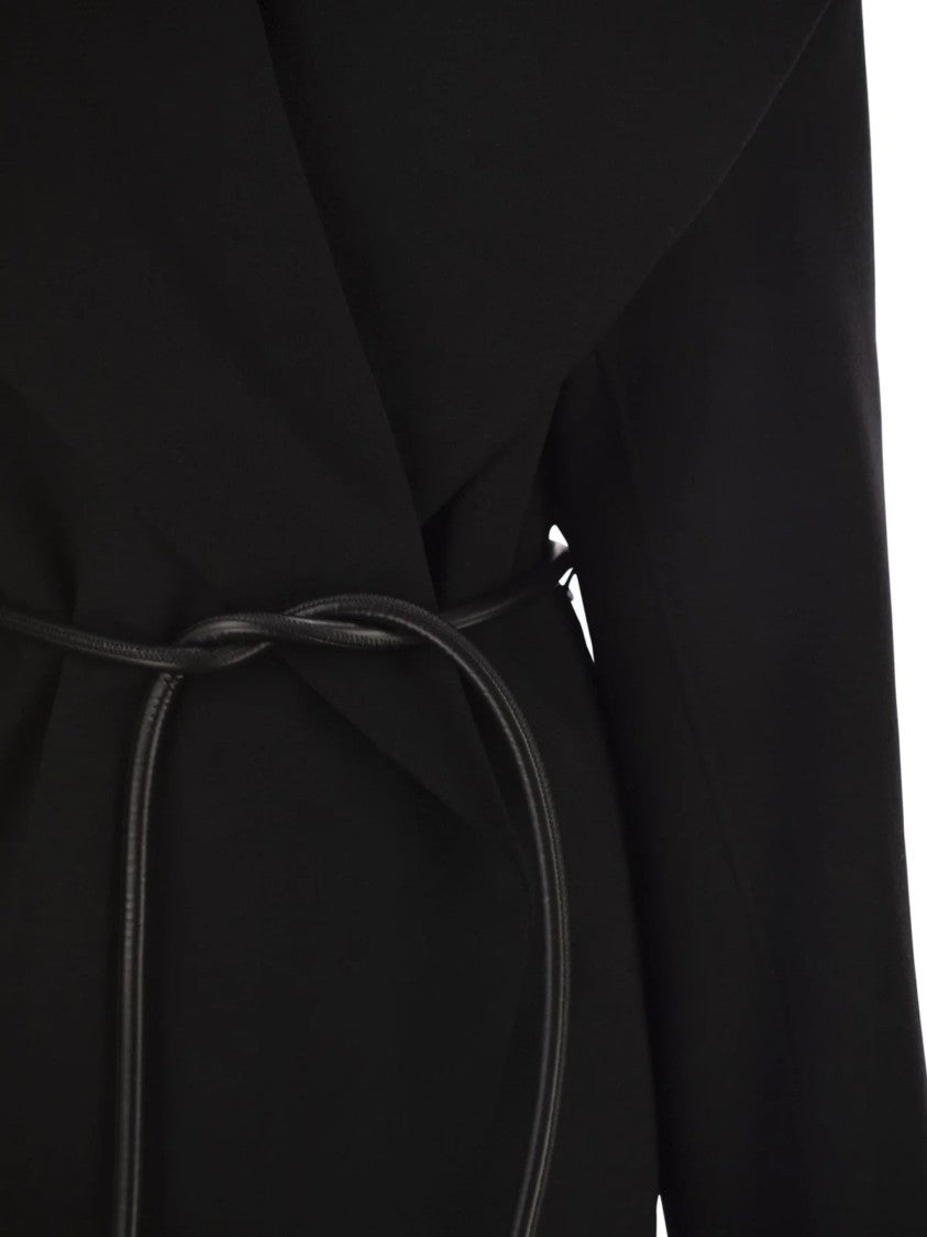 Sportmax Black Spxuguale Oversized Collar Jacket