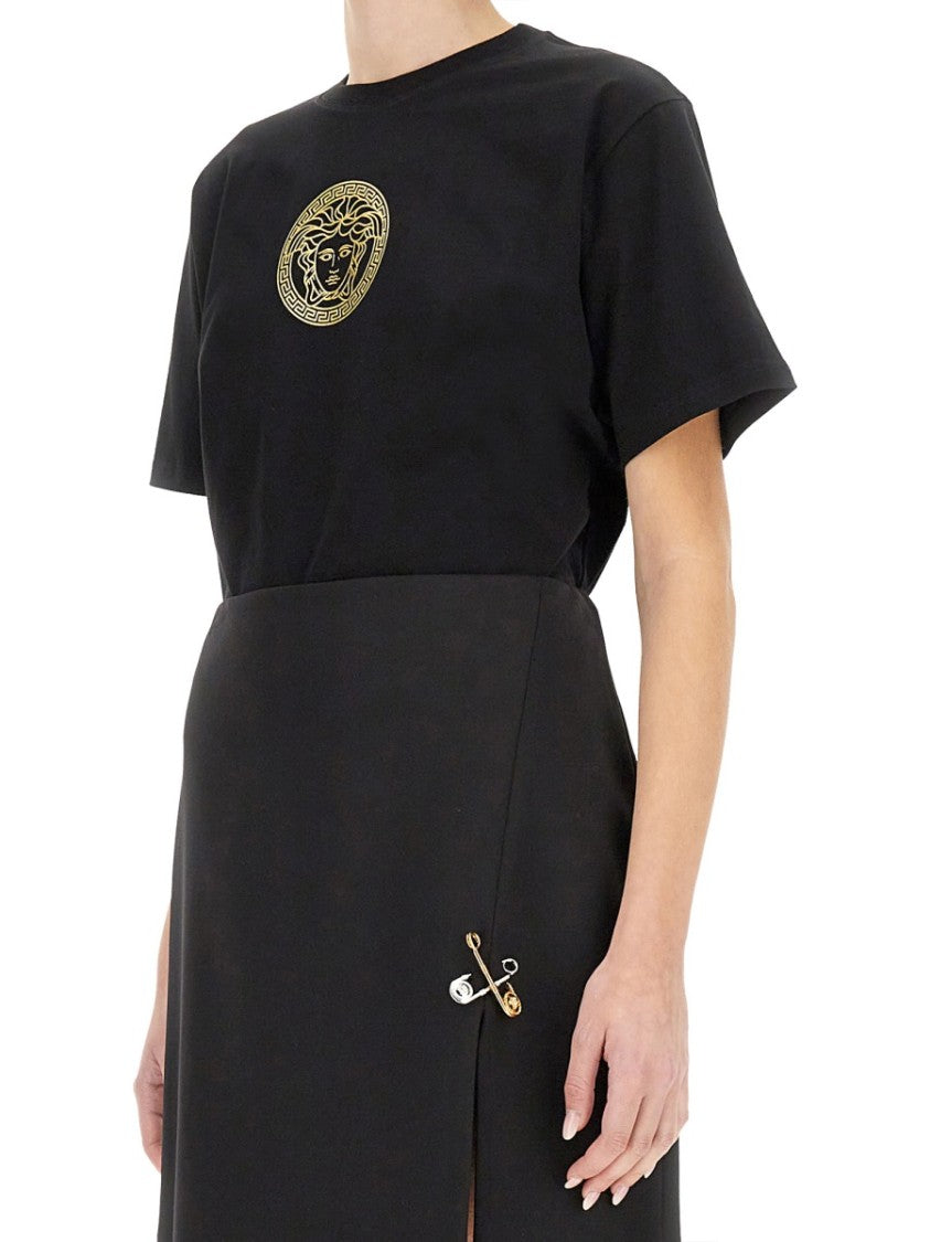 Versace Cropped "Medusa" T-Shirt