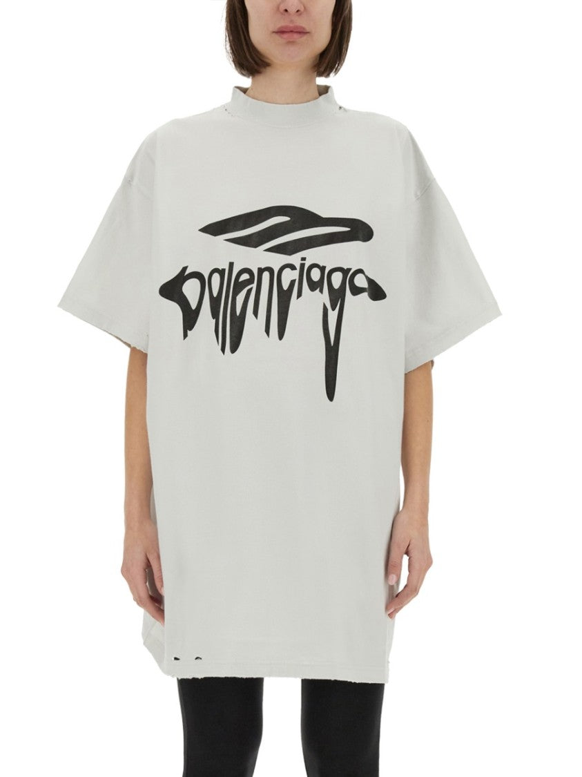 Balenciaga Relaxed Fit Cotton Oversize T-Shirt