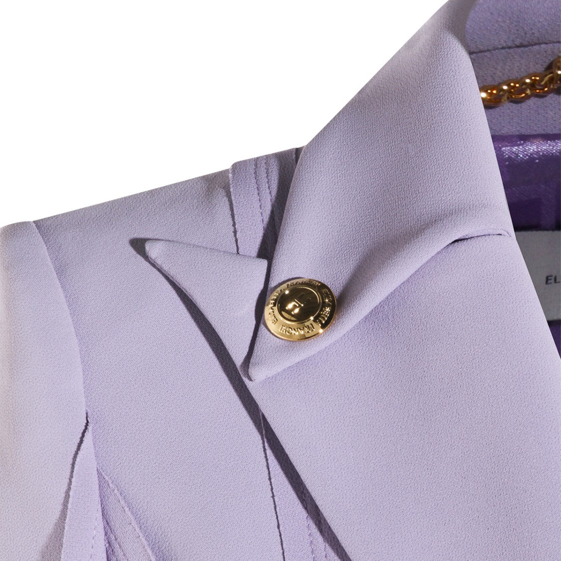 Elisabetta Franchi Tailored Lilac Jacket