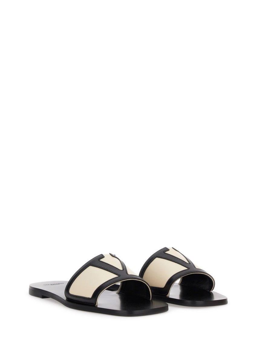 Valentino Garavani Viva Superstar Slide Sandal With Contrasting Emblem