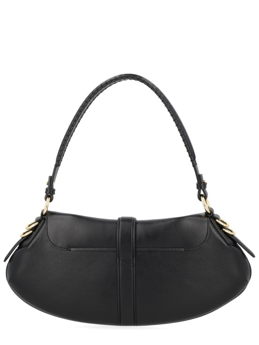 Ganni B-Kat Recycled Leather Clasp Handbag