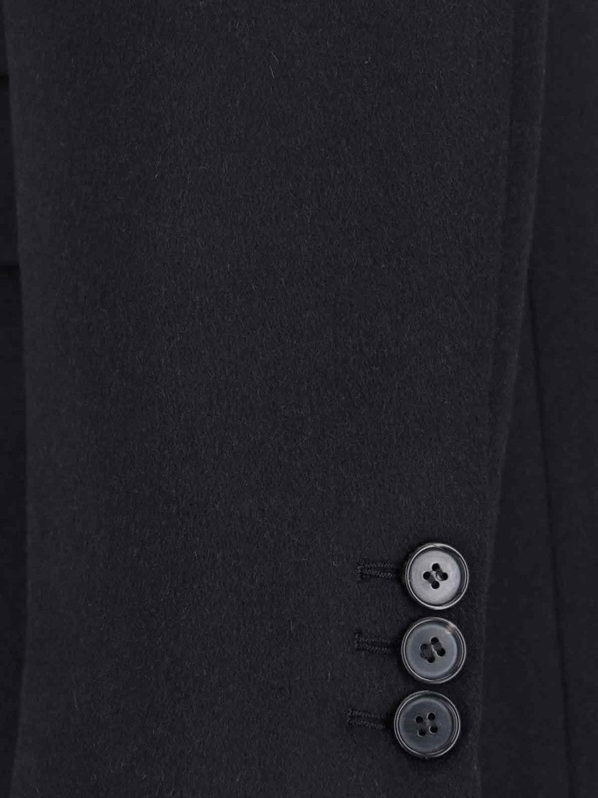 Tonywack Double-Breasted Long Coat With Notch Lapel