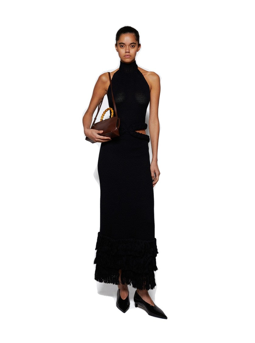 Johanna Ortiz The Unknown Midi Dress Black