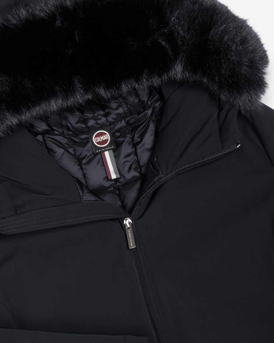 Colmar Technical Three-Layer Parka With Faux Fur Trim