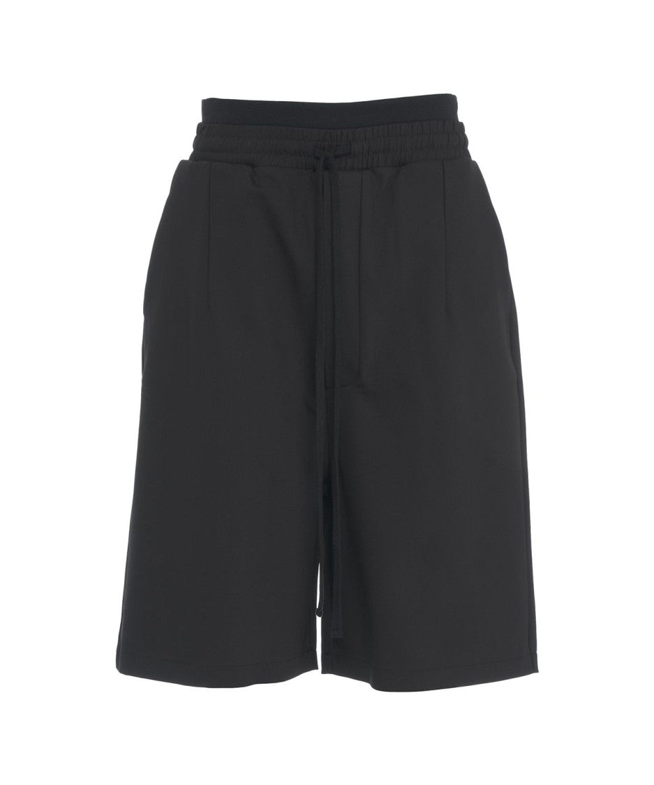 Thom Krom Black Drawstring Shortsand Functional Pockets
