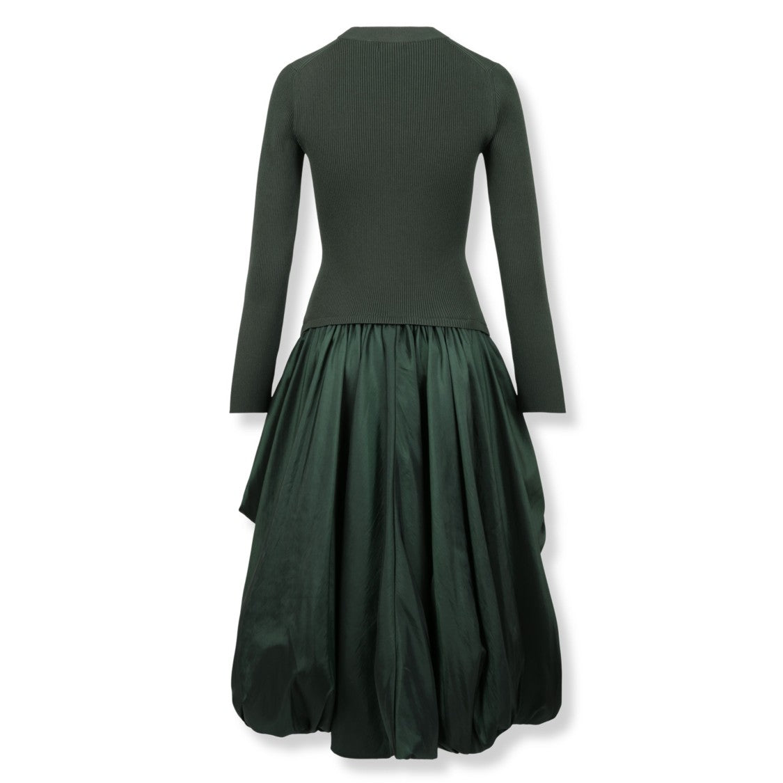 Simkhai Mock Neck Midi Dress With Fitted Silhouette