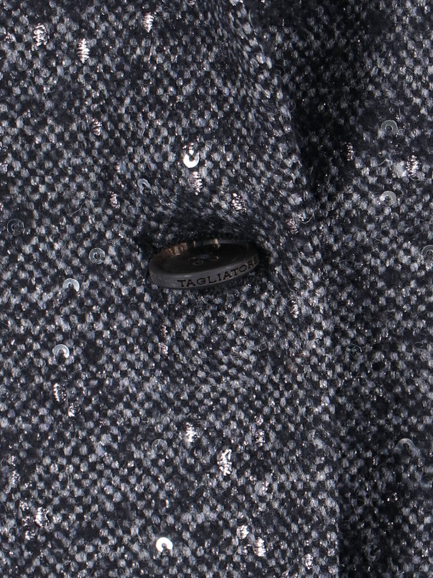 Tagliatore Tailored Grey Jacket With Sleek Silhouette